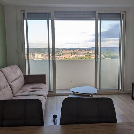 Appartment - Vue Imprenable Sur La Cite Medievale - Parking Gratuit - Climatise Carcasona Exterior foto